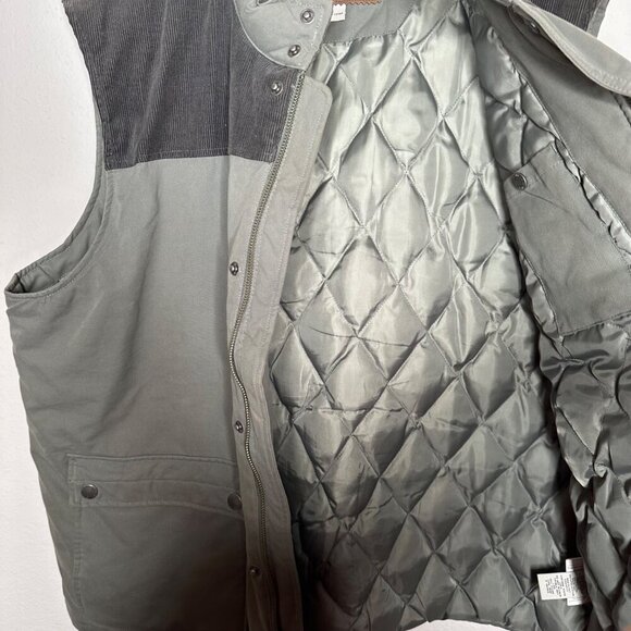Bob Timberlake Down Vest Jacket Mens Green Outdoor Quilted Sz XL hunting fishing - Picture 7 of 7
